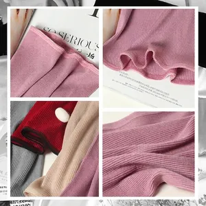 Slim fit 100% fine wool thermal waist warmer in ribbed knit and assorted colors