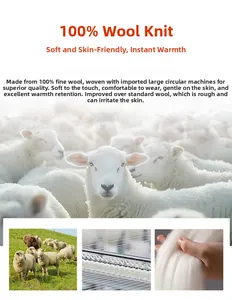 Détail de maille 100% laine fine montrant les fibres naturelles et le procédé de tricotage