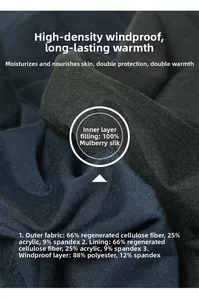 Detail of 100% mulberry silk layered fabric with windproof and thermal properties