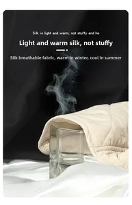 Breathability test showing steam passing through high-quality mulberry silk lining