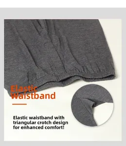 Dettaglio dell'elastico in vita e del cavallo a triangolo dei pantaloni termici in lana