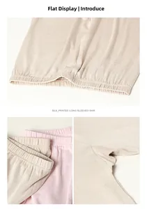 Detailed view of elastic waistband and knit texture on silk thermal leggings for women