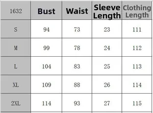 Detailed size chart for the pink plaid cosplay dress showing bust and waist measurements