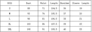 Detailed size chart for retro polka dot dress featuring bust, waist, and length in cm