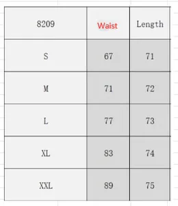 Size chart for vintage embroidered mesh skirt showing waist and length from S to XXL