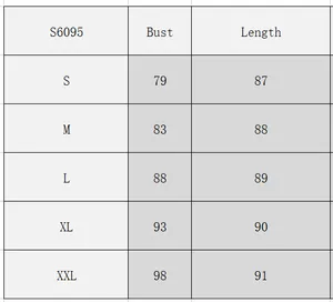 Detailed size chart for the V-neck pumpkin bat gothic dress showing bust and length