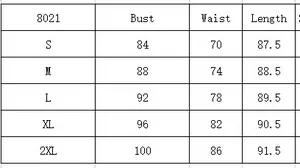 Detailed size chart for retro plaid halter dress showing bust, waist, and length measurements