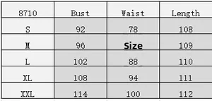Tableau des tailles détaillé pour robe rétro sans manches à cerises du S au XXL