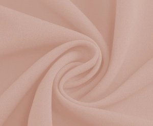 Close-up of elegant lotus pink chiffon fabric with delicate micro-sand texture and soft drape
