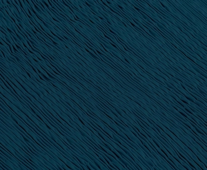 Detail of dark blue cotton sleeveless dress showing dense pleats and seersucker texture