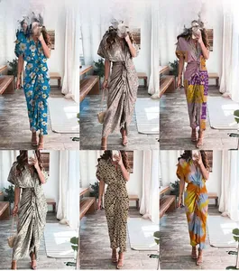 Comparaison détaillée de diverses robes portefeuille à imprimés floraux et géométriques avec lien