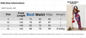Detailed size chart for floral v-neck sleeveless lace patchwork bodycon dress in cm
