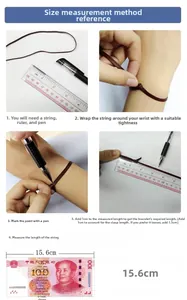 Size measurement guide for Moissanite tennis bracelet showing steps and wrist length reference