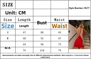 Size chart for the deep V-neck A-line dress showing S to XL measurements in CM