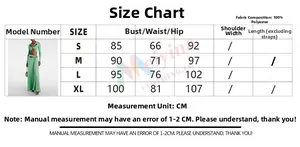 Guide des tailles pour ensemble robe à manches longues avec mesures détaillées en CM