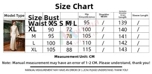 Tableau des tailles pour robe de soirée en satin avec mesures détaillées du XS au XL