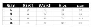 Size chart for floral print sleeveless wide-leg jumpsuit with detailed measurements