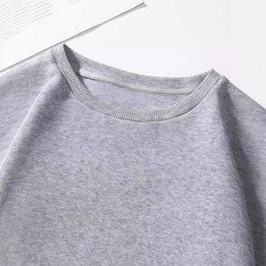 Grey crewneck sweatshirt featuring casual owl print and soft brushed fleece texture