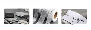Etichette tessute e cartellini personalizzati per t-shirt estive e top in maglia slim