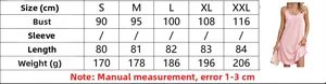 Detailed size chart with bust and length guide for the lace sleeveless summer dress