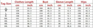 Detaillierte Größentabelle für einfarbigen V-Ausschnitt Jumpsuit von S bis 5XL in cm