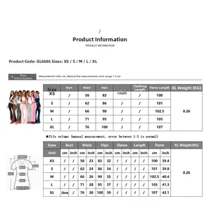 Size chart detail for low waist flared pants with measurements from XS to XL for women