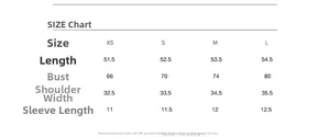 Detailed size chart for slim fit athletic short sleeve t-shirt including XS to L sizes