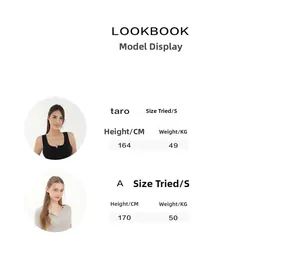 Size chart showing model measurements and fit for the slim pink summer T-shirt
