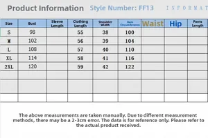 Tableau des tailles détaillé pour gilet en polaire femme du S au 2XL