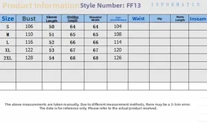 Tabella delle taglie dettagliata per cardigan con cappuccio a righe da S a 2XL