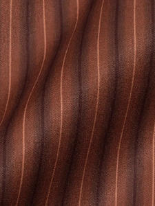 Macro close-up of dark coffee pinstripe fabric texture with soft wool-like finish