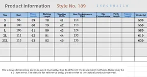 Size guide table for houndstooth blazer showing measurements from S to 2XL with weight data