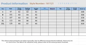 Detailed size chart for women leopard blazer with measurements for S to 2XL sizes