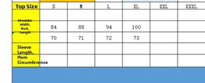 Detailed size chart for lace camisole dress showing bust and length measurements in cm