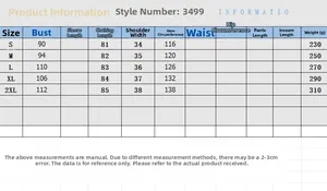 Detailed size guide table for women's denim sling dress with bust and length measurements