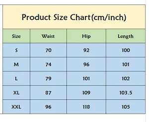 Tableau des tailles détaillé pour jean slim déchiré femme du S au XXL en cm et pouces