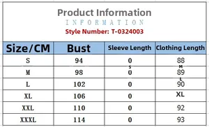 Detaillierte Größentabelle für Jeanskleid mit Maßen von S bis 3XL für Damen