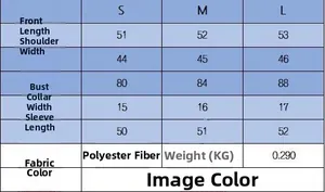 Detailed size guide for women's long sleeve crewneck cardigan in polyester fabric