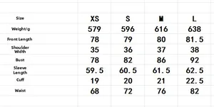 Detailed size chart for V-neck sequin dress showing XS to L measurements and weight specs