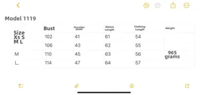 Guide des tailles pour veste en fausse fourrure femme avec mesures précises du XS au L