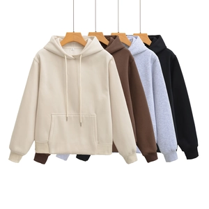 Women Sweatshirt Hoodie And Pants Polyester Solid Color Casual Streetwear Long Sleeve Drawstring Pocket Outerwear