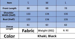 Detailed size guide and material specs for the loose knit poncho sweater jacket