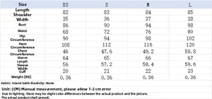Tableau des tailles détaillé pour robe ajustée femme avec mesures du XS au L en satin doux