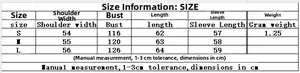 Size chart showing S-L dimensions in cm for short belted trench coat outerwear