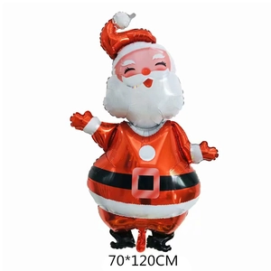 70x120CM Santa Claus foil balloon for Christmas party and festive scene decoration
