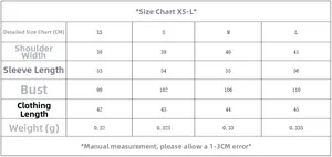 Size chart table for women's cropped blazer with shoulder, chest, and length measurements