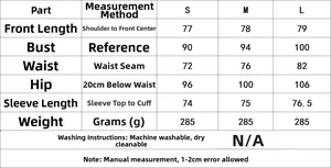 Tableau des tailles pour robe en satin à col V avec plumes, tailles S, M et L incluses