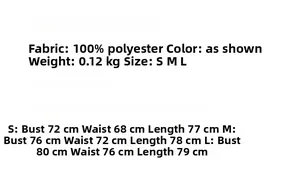 Size chart for halter cherry print mini dress with chest and waist measurements