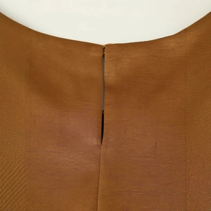 Women's 2025 asymmetrical satin vest top with teardrop back opening and buttons