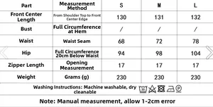 Guide des tailles détaillé pour robe midi à pois avec mesures S M L et conseils d'entretien